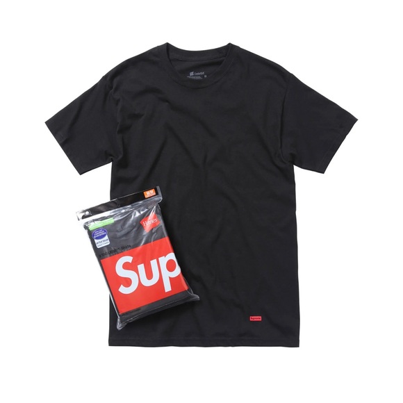 Supreme x Hanes Tagless Tees 3/pack - Picture 1 of 3